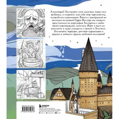 Раскрашиваем мир Гарри Поттера. Волшебная раскраска по мотивам любимой вселенной