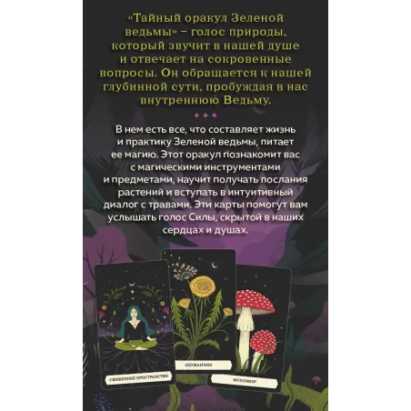 Тайный оракул Зеленой ведьмы (50 карт и руководство в подарочном оформлении)