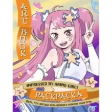 Art Book. Impressed by Anime-girls. Раскраска