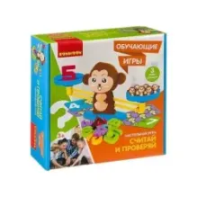 Настольная игра Bondibon "Обучающие игры. Считай и проверяй"