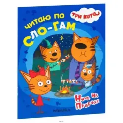 Три кота. Читаю по слогам. Ночь на природе