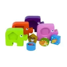 Игра из дерева Первый пазл малыша. Подбираем фигуры. Домашние любимцы (Baby Step)