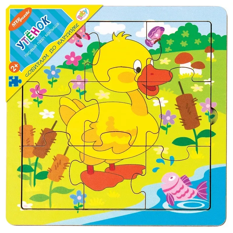 Игра из дерева Утёнок (собираем по картинке) Игра из дерева Утёнок (собираем по картинке)