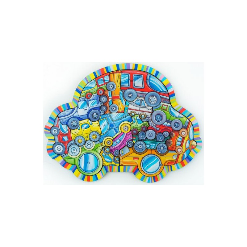 Пазл "Машинки" LEOBOOM