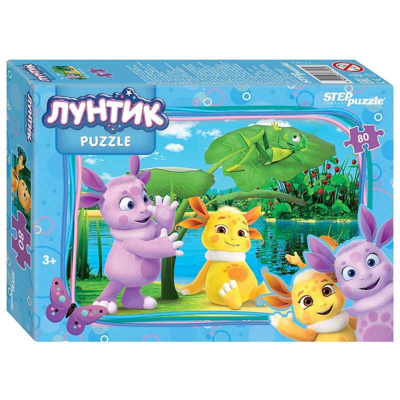 Пазл 80 элементов “ Мультгерой лунтик”