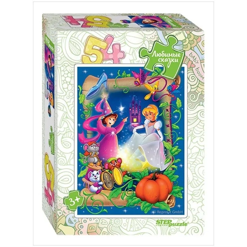 Пазлы Step Puzzle 54 детали "Любимые сказки"