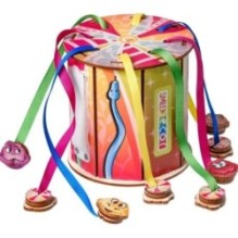 Деревянный бизиборд "Змейки", игра по системе Монтессори, 10х10 см