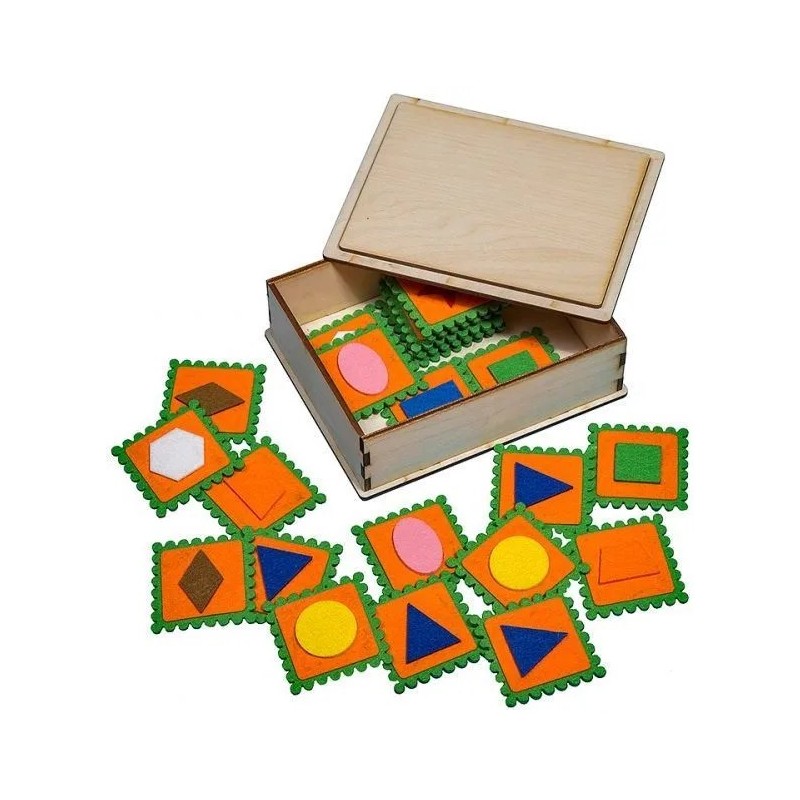 Мемо Фигуры, найди пару, настольная мемори-игра на развитие памяти.