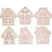 Заготовки для творчества "Пряничные домики", 6 фигурок из дерева для раскрашивания. Заготовки для творчества "Пряничные домики", 6 фигурок из дерева для раскрашивания.