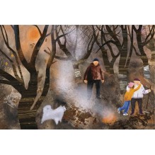 Маленький бирюзовый автобус