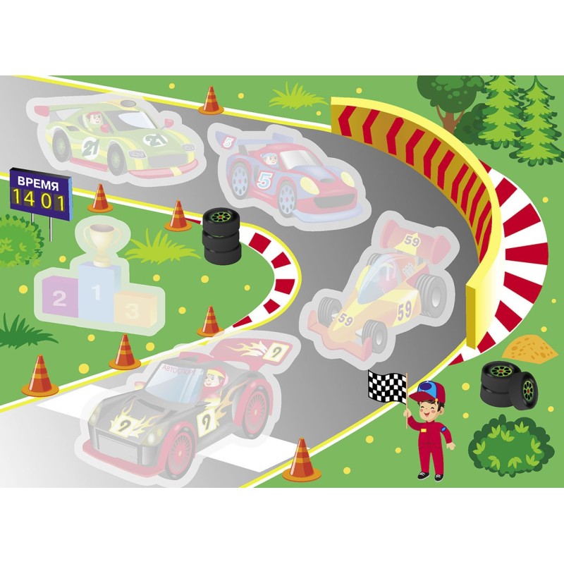 Многоразовые водные раскраски. Выпуск 1 (Гонки)