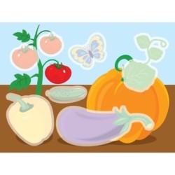 Многоразовые водные раскраски. Выпуск 12 (Овощи)