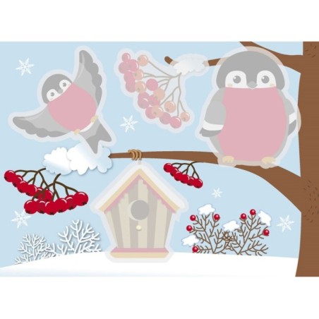 Многоразовые водные раскраски. Выпуск 8 (Снегири)