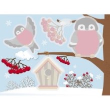 Многоразовые водные раскраски. Выпуск 8 (Снегири)