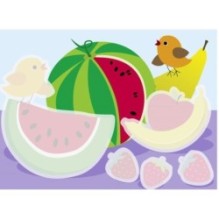 Многоразовые водные раскраски. Выпуск 9 (Фрукты)