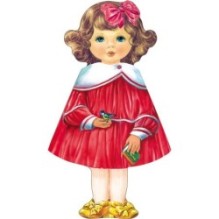 КУКЛА-КНИЖКА. Полина (красная)