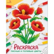 Окружающий мир. Раскраска. Лесные и полевые цветы