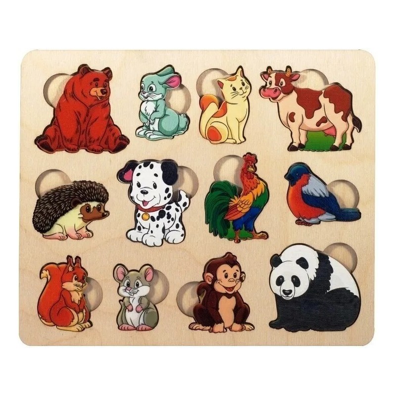 Развивающая доска. Кто что ест