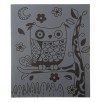Гравюра Bondibon "Совушка" серебристая