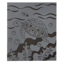 Гравюра Bondibon "Черепашка" золотистая