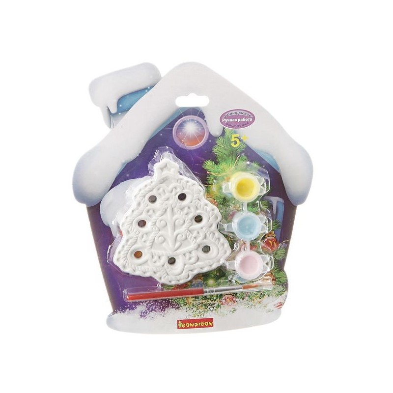 Набор для творчества Bondibon"Ёлочные украшения" Ёлочка на карте домик Набор для творчества Bondibon"Ёлочные украшения" Ёлочка на карте домик