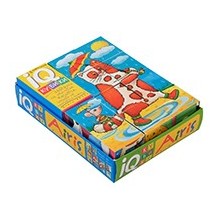 Умные кубики. Фигурные 10 шт. Весёлые котики