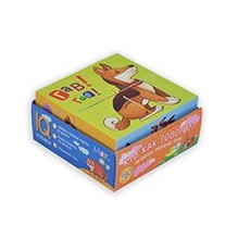 Умные кубики в поддончике. 4 штуки. Кто как говорит? (new)