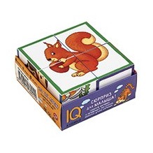 Умные кубики в поддончике. 4 штуки. Кто что любит