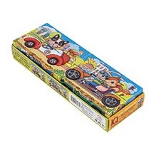 Умные кубики  в поддончике (длинные). 12 штук. Мчимся на машинах