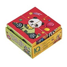 Умные кубики в поддончике. 4 штуки. Кто на чем мчится?