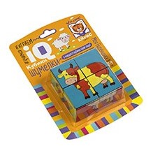 Умные кубики. Шумелки. 4 штуки. Моя Бурёнушка