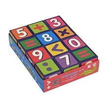 Умные кубики  в поддончике. 12 штук. Учимся считать (new)