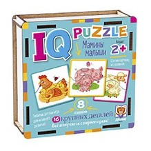 IQ Пазл деревянный.2+ Мамины малыши