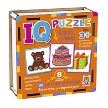 IQ Пазл деревянный.3+ В гостях у мишки 3+