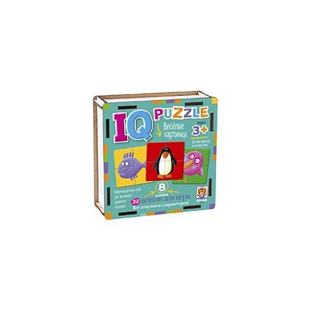 IQ Пазл деревянный.3+ Весёлые картинки