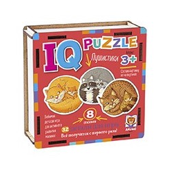 IQ Пазл деревянный.3+ Пушистики