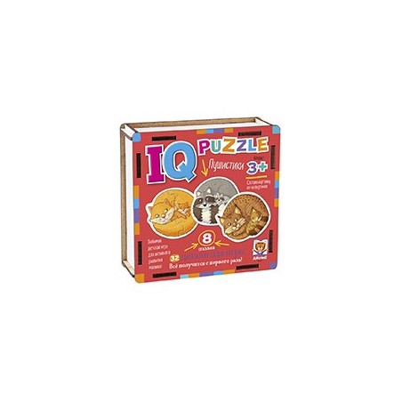 IQ Пазл деревянный.3+ Пушистики