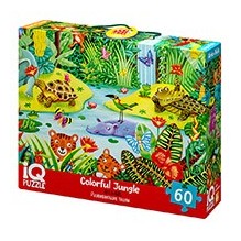 IQ Пазл с развивающей игрой 60 эл. Яркие джунгли 4+