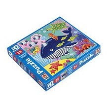 IQ Пазл МАКСИ 25 эл. Кит в синем море 2+