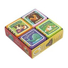 Мини-книжки ЭВА. Про зверят.  Комплект 4 книги