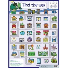Найди дорогу. Find the way. Наглядное пособие на англ.яз.