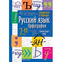 Справочник в таблицах. Русский язык. 7-11 класс