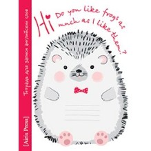 Тетрадь для записи английских слов в начальной школе (Ёжик)