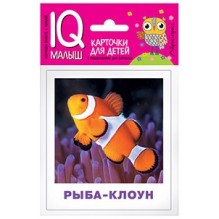 Умный малыш. Обитатели морей и океанов. Набор карточек для детей.