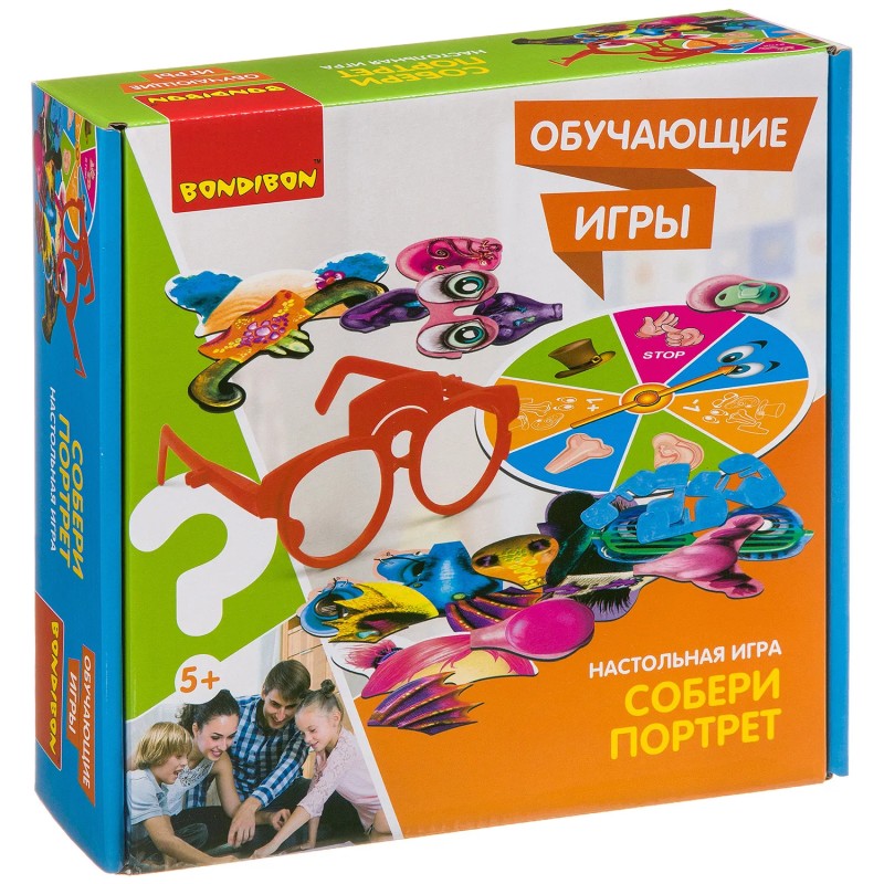 Настольная игра для детей "Собери портрет" Bondibon