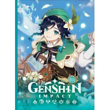 Genshin Impact на каждый день с наклейками (зеленый)