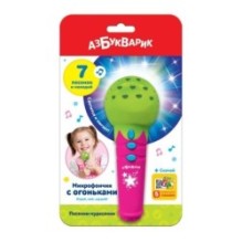 Песенки-чудесенки (Микрофончик с огоньками) Зеленый