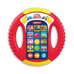 Музыкальный руль Весёлые машинки (красный)