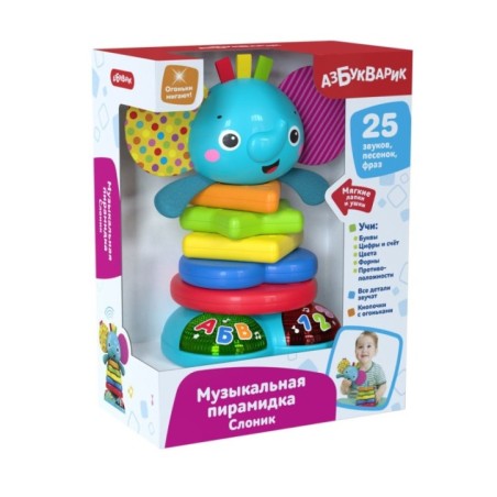 Музыкальная пирамидка Слоник