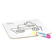 Водная раскраска-пазл Bondibon "Корабль" многоразовая